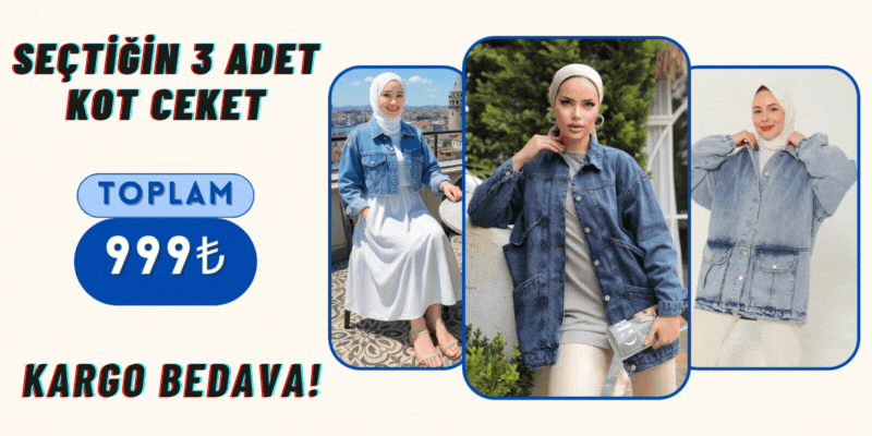 3 ADET KOT CEKET